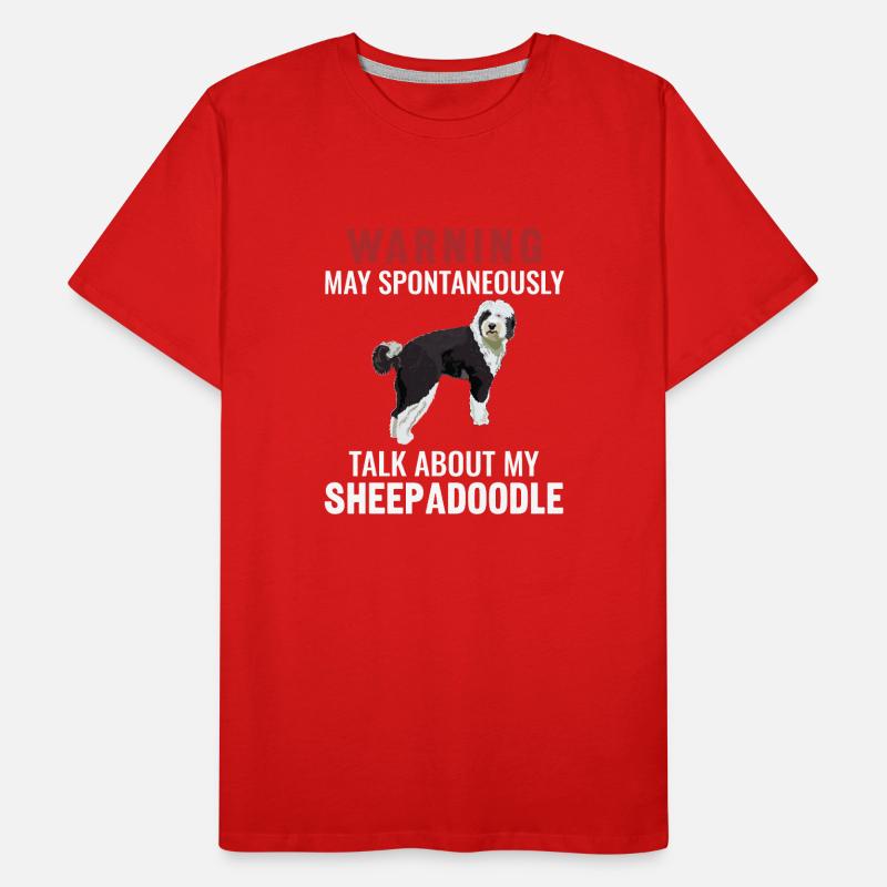 Sheepadoodle Doodle Dog T-shirt bio Premium Homme