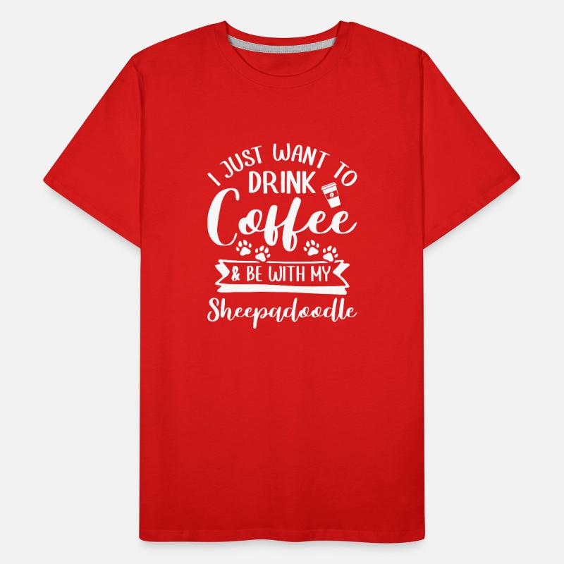 Sheepadoodle Doodle Hund Männer Premium Bio T-Shirt
