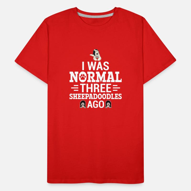 Sheepadoodle Doodle Dog T-shirt bio Premium Homme