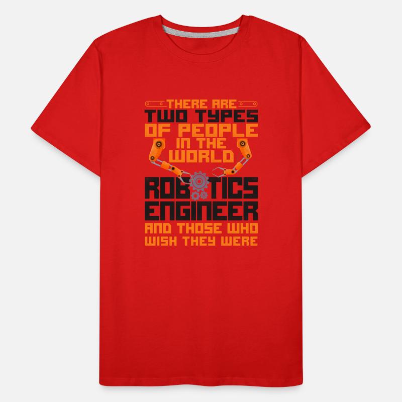 Robot Robotics Engineer Vintage Men's Premium Organic T-Shirt