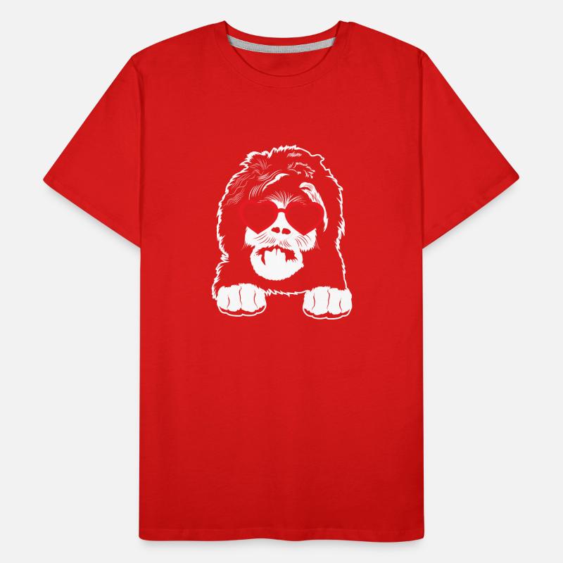 Sheepadoodle Doodle Hund Männer Premium Bio T-Shirt