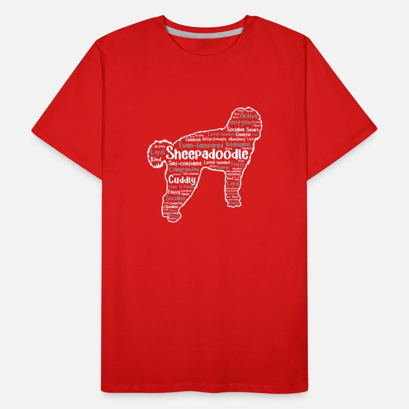 Sheepadoodle Doodle Hund Männer Premium Bio T-Shirt