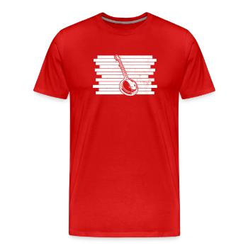 Banjo Banjo joueur Banjoïste - T-shirt bio Premium Homme - rouge - Devant - Damien (186cm)