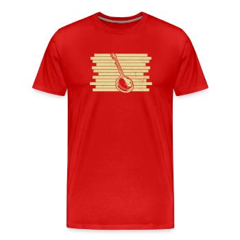 Banjo Banjo joueur Banjoïste - T-shirt bio Premium Homme - rouge - Devant - Damien (186cm)
