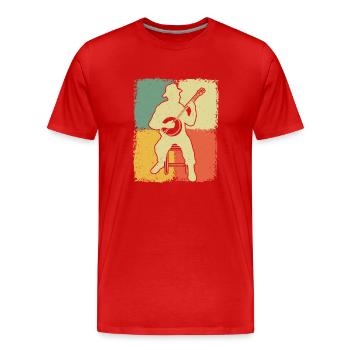 Banjo Banjo joueur Banjoïste - T-shirt bio Premium Homme - rouge - Devant - Damien (186cm)