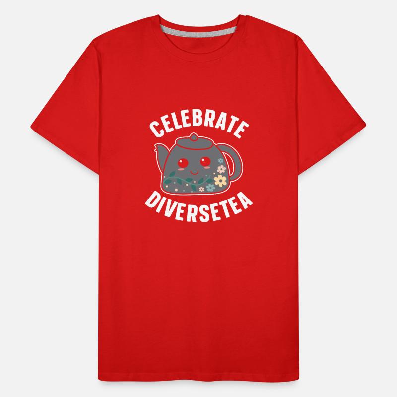 Tea Drinker Gift Cup Tea Lover T-shirt bio Premium Homme