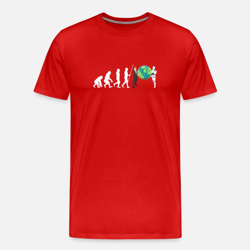 Artificial Intelligence Ai Chat - Männer Premium Bio T-Shirt - Rot