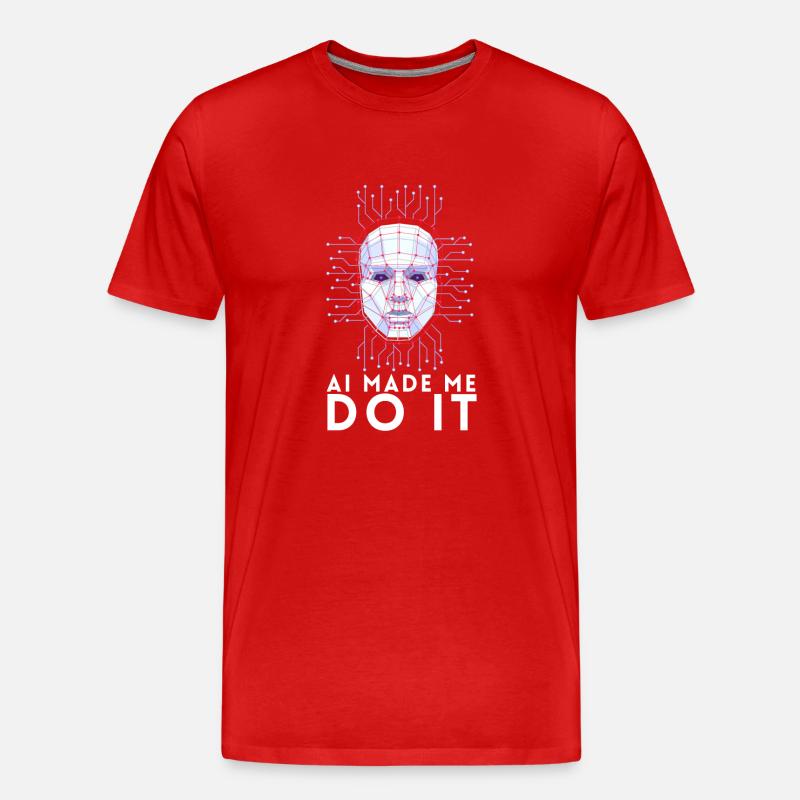 Artificial Intelligence Ai Chat - Männer Premium Bio T-Shirt - Rot