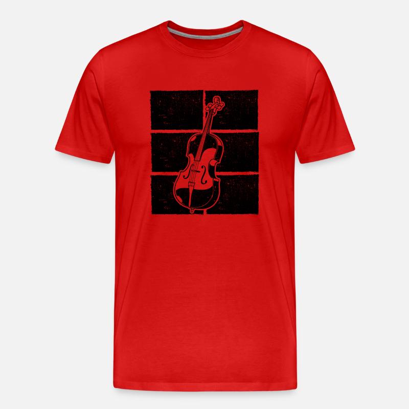Cello Cellospieler Cellist - Männer Premium Bio T-Shirt - Rot
