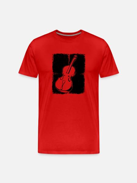 Cello Cellospieler Cellist - Männer Premium Bio T-Shirt - Rot