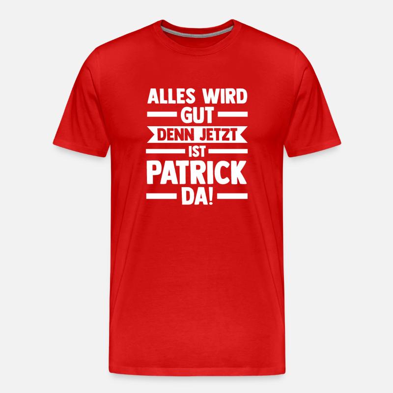 Patrick - Männer Premium Bio T-Shirt - Rot