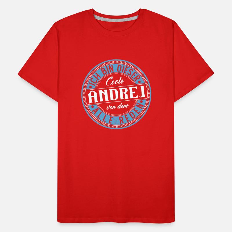 Andrej Geschenkidee Geschenk Geburtstag Männer Premium Bio T-Shirt