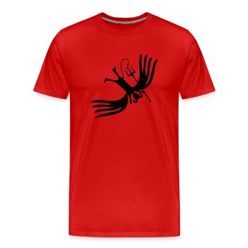 diable - T-shirt bio Premium Homme - rouge - Devant - Damien (186cm)