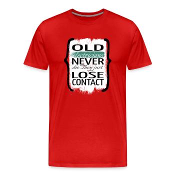 Electrician Beer Coffee Bday Birthday Funny - Men's Premium Organic T-Shirt - red - Front - Damien (186cm)