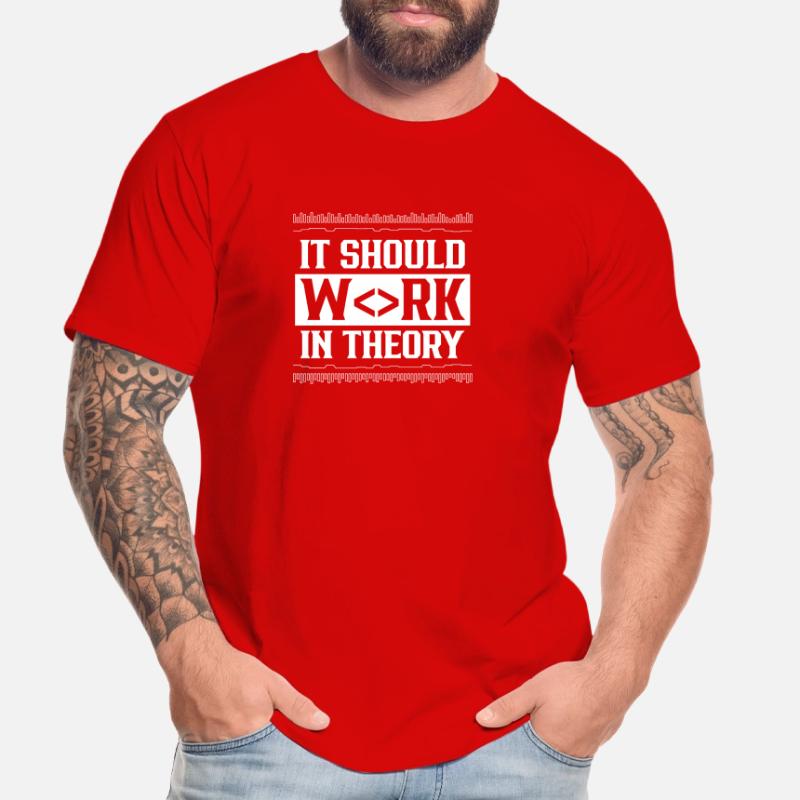 In theory, it should work code coding Men's Premium Organic T-Shirt