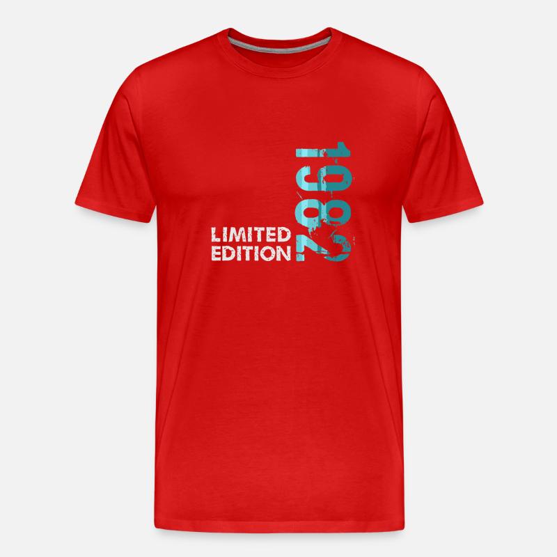 1982 Limited Edition - Männer Premium Bio T-Shirt - Rot