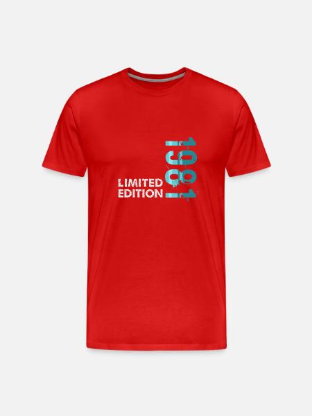 1981 Limited Edition - Männer Premium Bio T-Shirt - Rot