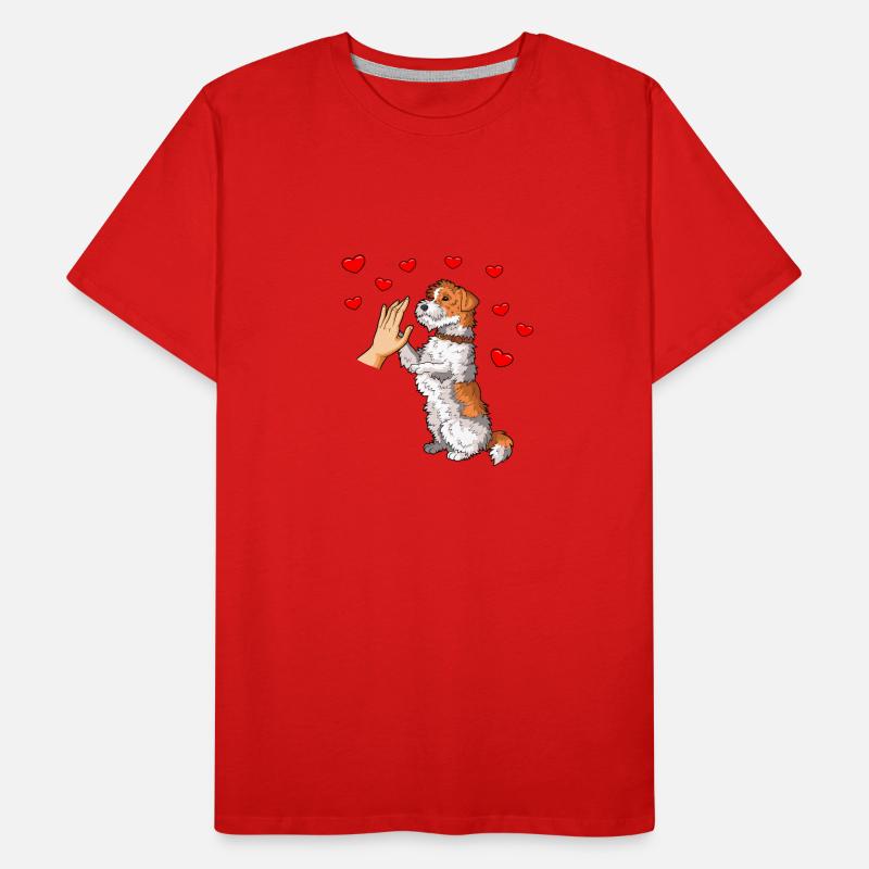 Wirehaired Fox Terrier Dog Men's Premium Organic T-Shirt