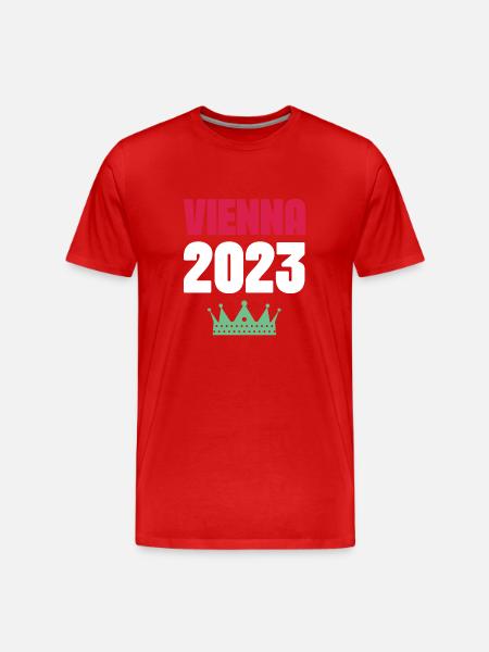 Vienna 2023 Wien Krone - Men's Premium Organic T-Shirt - red