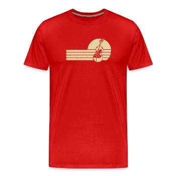 Cello cello player cellist - Men's Premium Organic T-Shirt - red - Front - Damien (186cm)