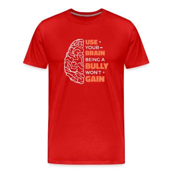 Tag der Einheit | Mobbing-Bewusstsein | Anti-Mobbing - Männer Premium Bio T-Shirt - Rot - Vorne - Damien (186cm)