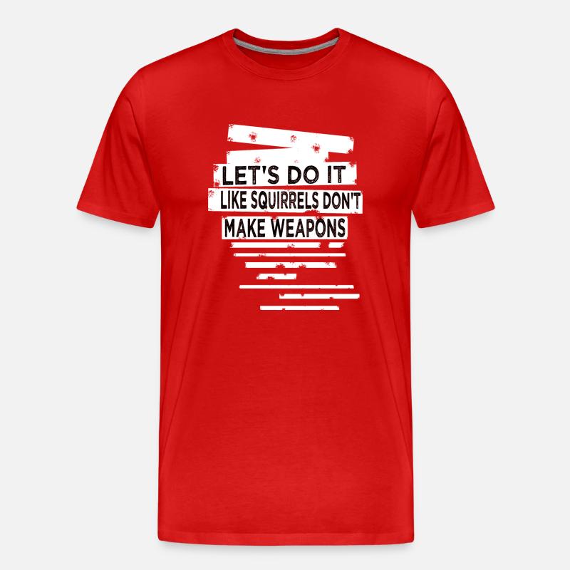 present present idea disarmament 60s - Männer Premium Bio T-Shirt - Rot