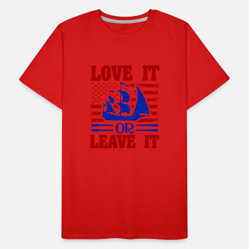 LIEBE ES ODER LASS ES Männer Premium Bio T-Shirt