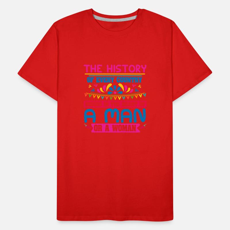 DIE GESCHICHTE EINES MANNES ODER EINER FRAU Männer Premium Bio T-Shirt