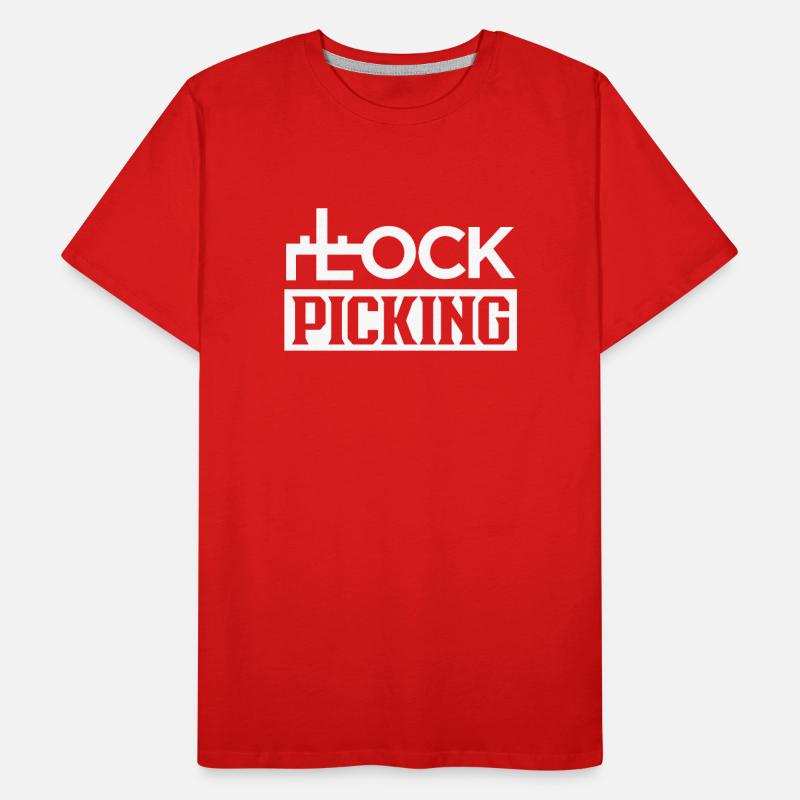 Lock Picking Lockpicking Lock Cracker Crack Men's Premium Organic T-Shirt