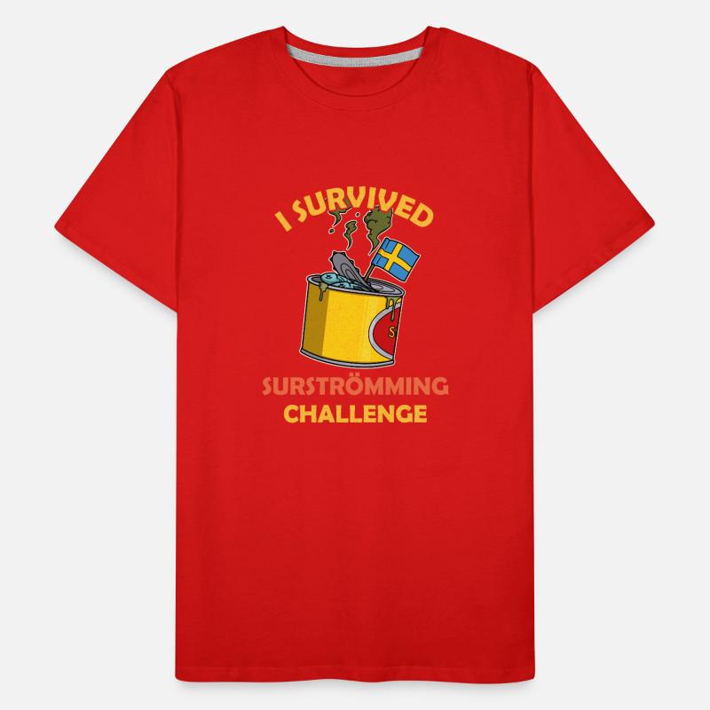 Stinkefisch Surströmming Spruch Geschenk Männer Premium Bio T-Shirt