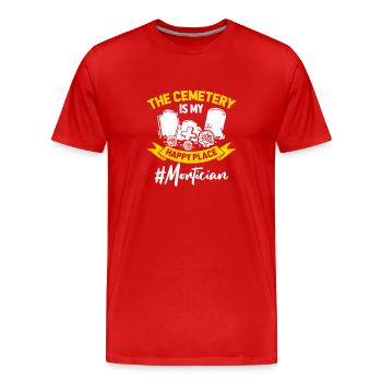 Pompes funèbres Directeurs de pompes funèbres - T-shirt bio Premium Homme - rouge - Devant - Damien (186cm)