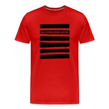 Bienen Kostüm Das Ist Mein Bienenkostüm Karneval - Männer Premium Bio T-Shirt - Rot - Vorne - Damien (186cm)