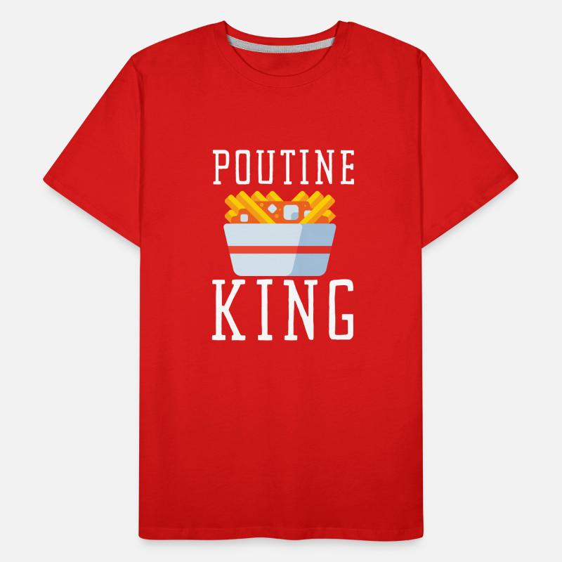 Cheese Curds Gravy Mix Canada Poutine T-shirt bio Premium Homme