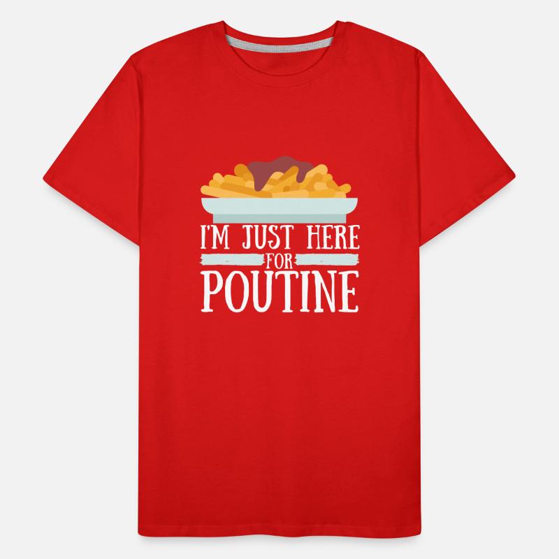 Cheese Curds Gravy Mix Canada Poutine T-shirt bio Premium Homme
