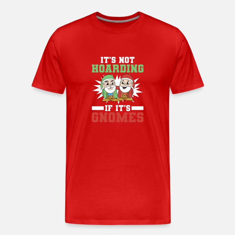 Gnomies Gartenarbeit Gartenzwerg - Männer Premium Bio T-Shirt - Rot