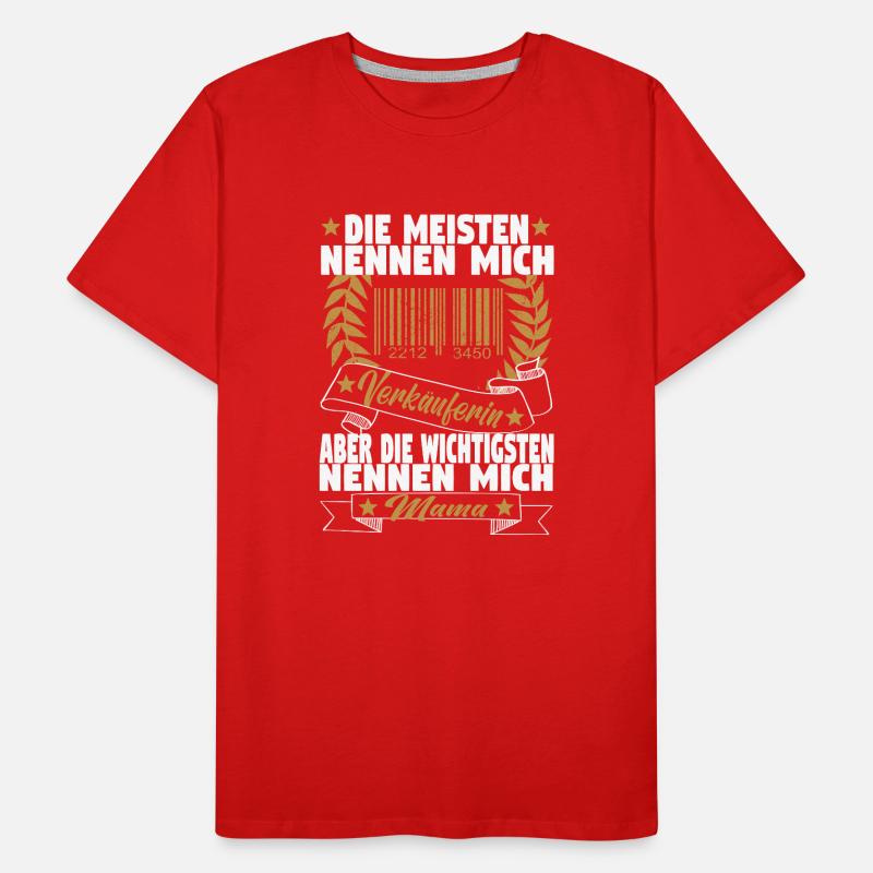 Verkäuferin Muttertag Einzelhandel Verkäufer Männer Premium Bio T-Shirt