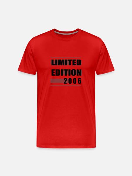 Limited Edition 2006 - Men's Premium Organic T-Shirt - red