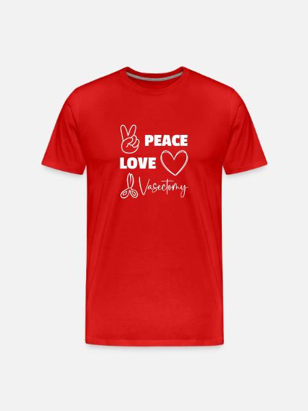 Urologist after vasectomy - Men's Premium Organic T-Shirt - red