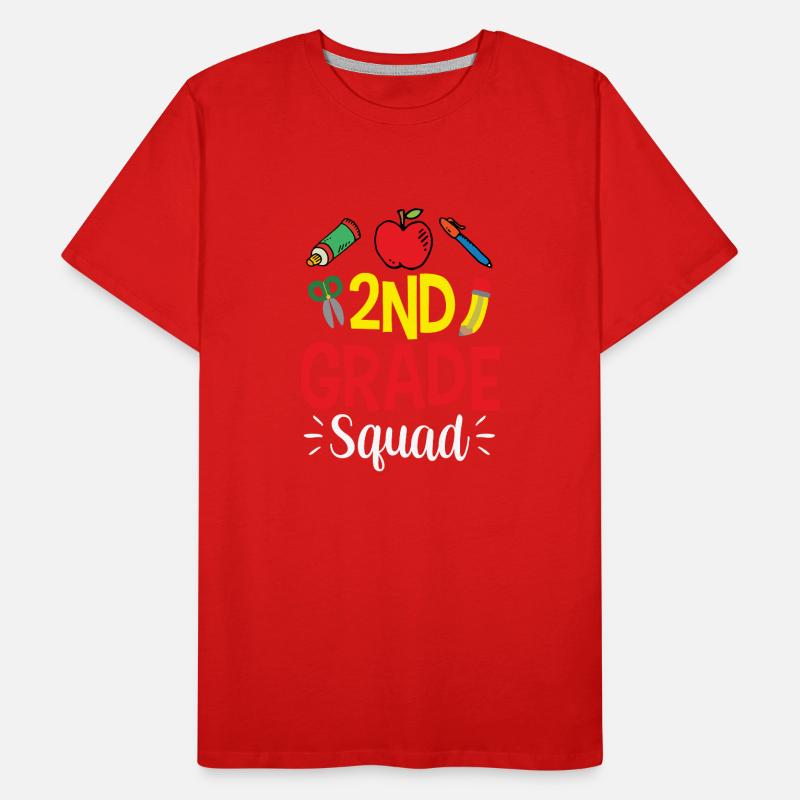 Second Grade Team Second Class Teachers Men's Premium Organic T-Shirt