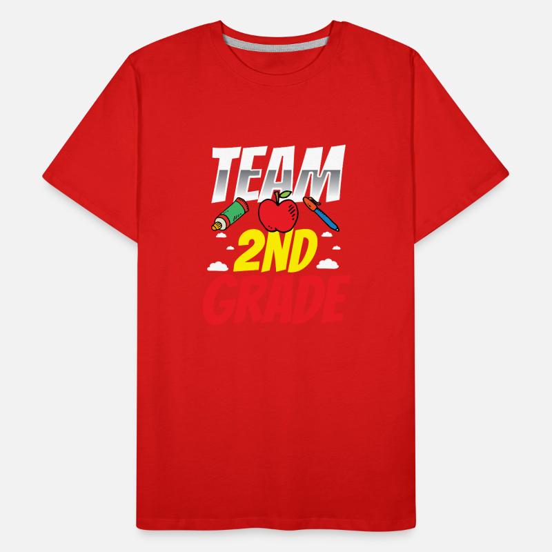 Team Second Class Second Grader School Teacher Men's Premium Organic T-Shirt