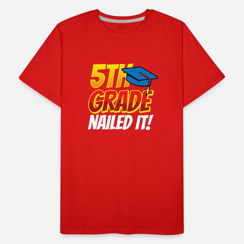 5th grade completed fifth grade school fifth Men's Premium Organic T-Shirt