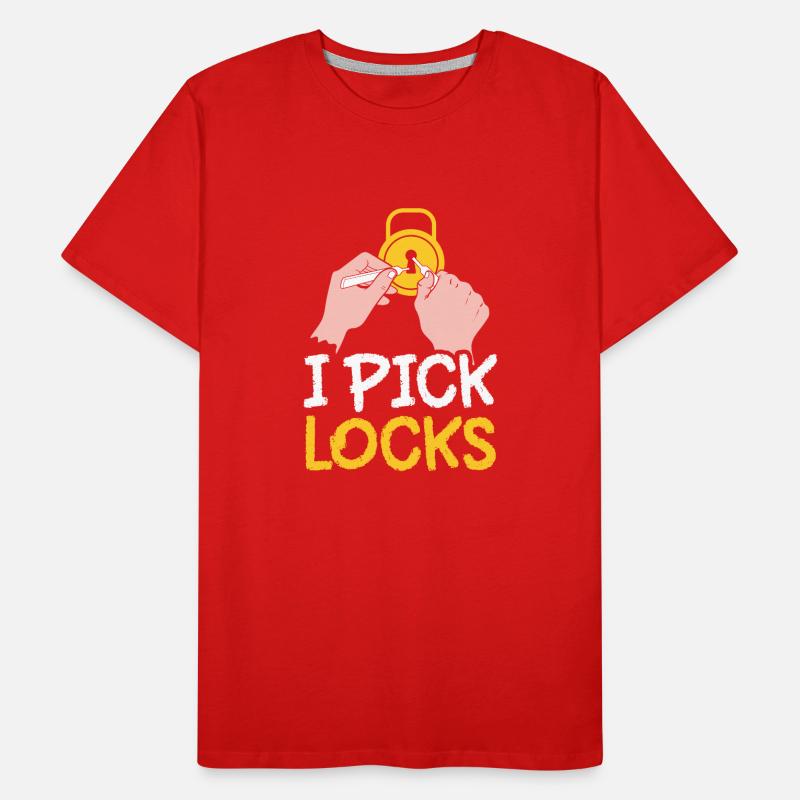 I Crack Locks Lock Lock Picking Cracker Men's Premium Organic T-Shirt