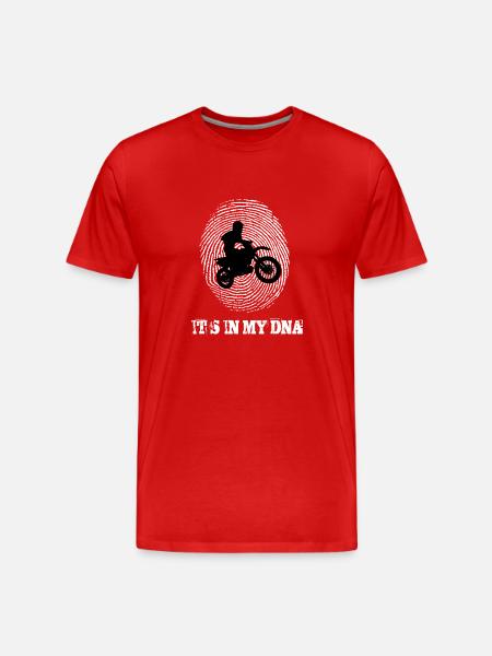 Motocross Its In My Dna - Men's Premium Organic T-Shirt - red