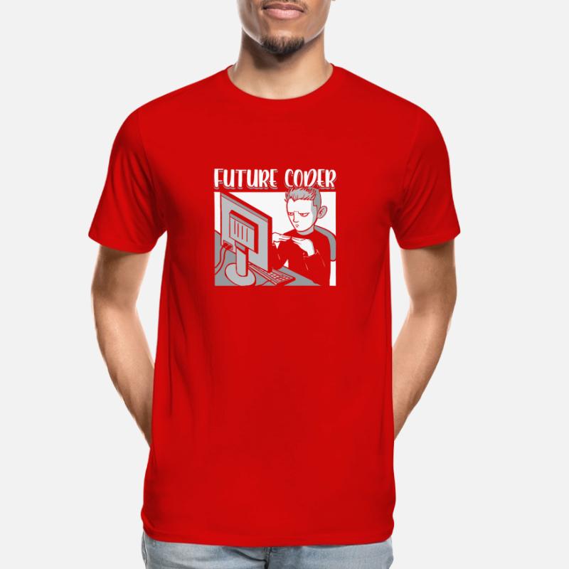 Futur Codeur Étudiant en informatique Programmeur Codage T-shirt bio Premium Homme