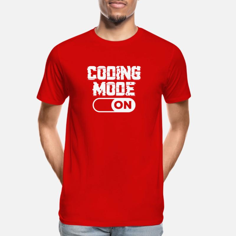 Programmiermodus Ein Coding Coder Programmierer Männer Premium Bio T-Shirt