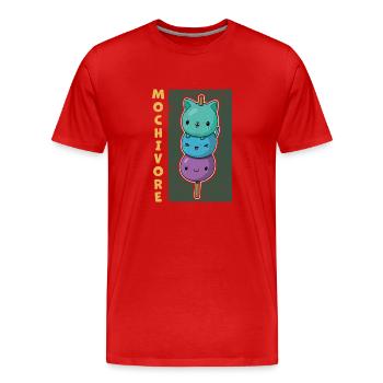 Asiatische Küche Mochi Reis Eis Dessert - Männer Premium Bio T-Shirt - Rot - Vorne - Damien (186cm)