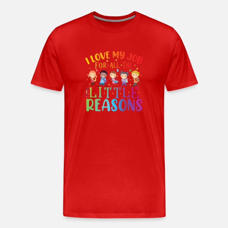 Teacher Assistant Educator Teaching - Männer Premium Bio T-Shirt - Rot