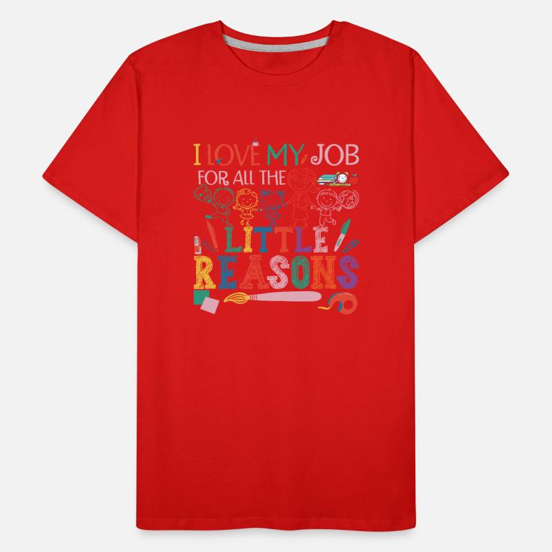 Nette Lehrerin Kindertagesstätte Pre-K Männer Premium Bio T-Shirt
