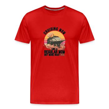 Croisière - T-shirt bio Premium Homme - rouge - Devant - Damien (186cm)