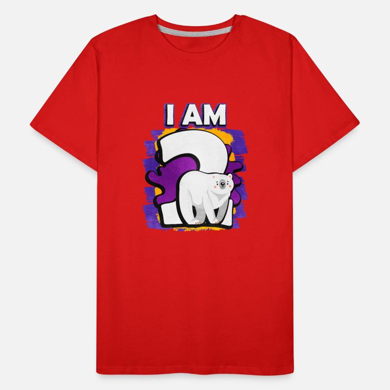 Ich Bin 2 Eisbär Männer Premium Bio T-Shirt